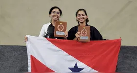 As atletas Maria Eduarda Aviz e Jamile Arouche subiram ao pódio no 42° Campeonato Brasileiro de Kendo.