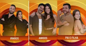 Vitória e Mateus; Danielle e Diego Hypólito; e Edilberto e Raissa formam o 2º paredão do BBB25