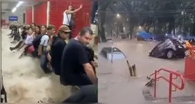 Metrô alagado e enchentes nas ruas marcaram a sexta-feira do paulistano