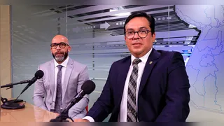 Rodolfo Cirino, Presidente do Tribunal de Justiça Desportiva do Pará e Cássio Bitar, defensor Público.