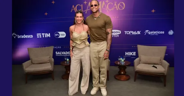 Imagem ilustrativa da notícia Lore Improta e Léo Santana doam cheque de R$ 625 mil