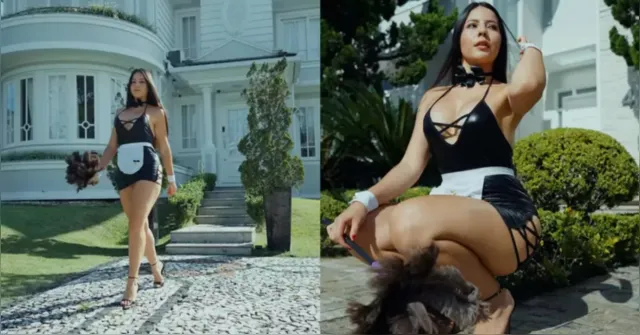 Imagem ilustrativa da notícia VÍDEO: Influencer viraliza ao oferecer serviços de faxina pelada