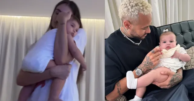 Imagem ilustrativa da notícia Filha de Neymar e Amanda Kimberlly é ninada ao som de Joelma