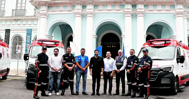 Imagem ilustrativa da notícia Belém recebe cinco novas ambulâncias para o Samu
