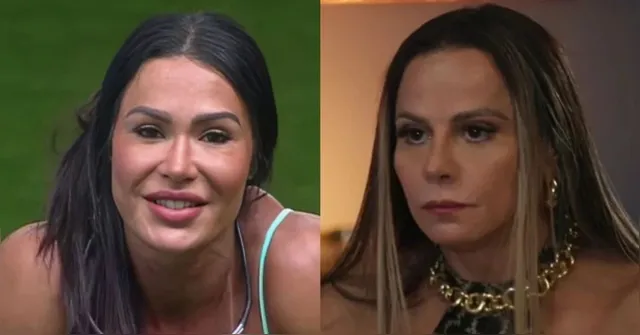 Imagem ilustrativa da notícia Gracyanne surpreende e elogia Viviane Araújo: "maravilhosa"
