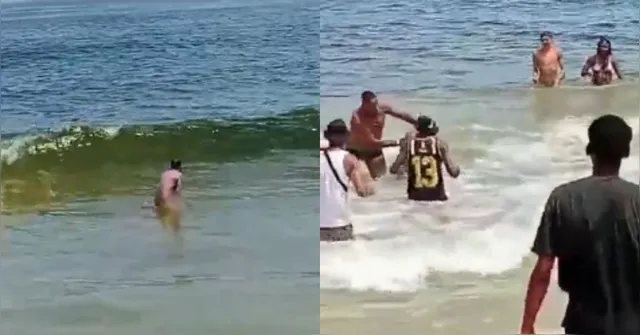 Imagem ilustrativa da notícia Vídeo: homem é pego se masturbando em praia no RJ