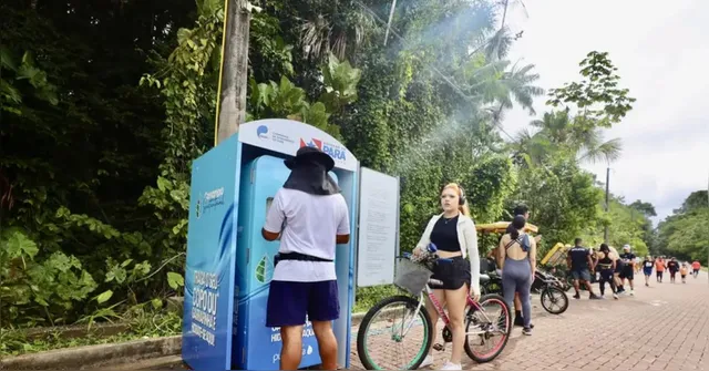 Imagem ilustrativa da notícia Cosanpa disponibiliza água para visitantes de parques em Belém