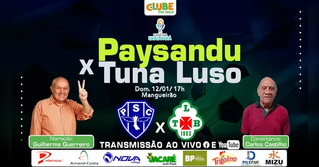 Imagem ilustrativa da notícia Tem Jogo no DOL e na Clube: acompanhe Paysandu 2 x 0 Tuna