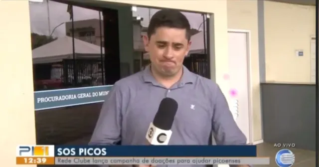 Imagem ilustrativa da notícia Repórter da Globo teve casa invadida por enchente e chora ao vivo