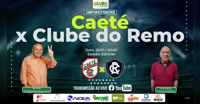 Imagem ilustrativa da notícia Tem Jogo no DOL e na Clube: ouça Remo x Caeté