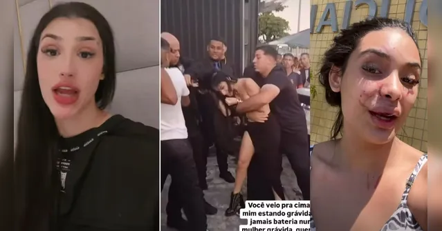 Imagem ilustrativa da notícia Grávida, Bia Miranda espanca rival ao sair de boate no RJ