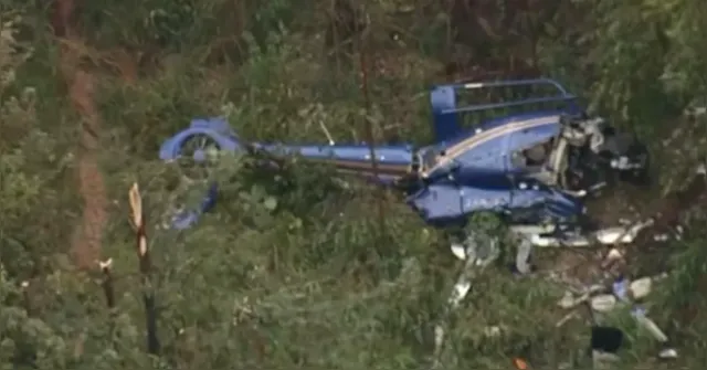 Imagem ilustrativa da notícia Casal morre em queda de helicóptero em SP