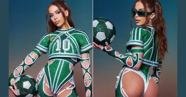 Imagem ilustrativa da notícia Vídeo: Anitta se irrita em show e joga microfone no chão