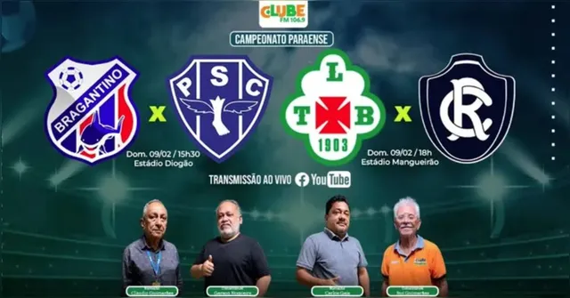 Imagem ilustrativa da notícia Tem Jogo no DOL! Ouça Tuna Luso x Clube do Remo