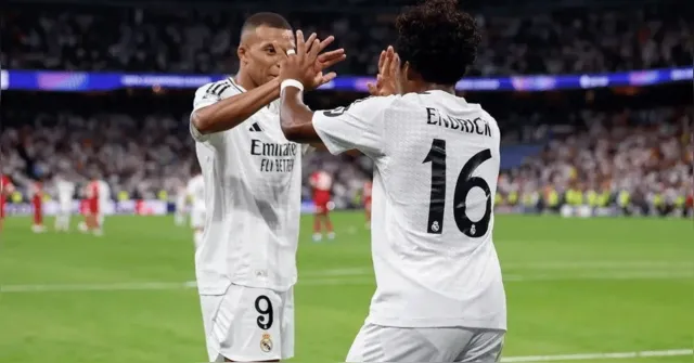 Imagem ilustrativa da notícia Endrick esbarra em Mbappé, mas se inspira em Vinicius Jr.