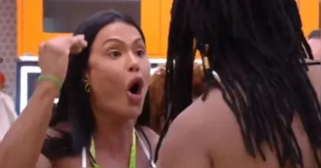 Imagem ilustrativa da notícia Gracyanne discute com brother no BBB25: "Te acho um m*rda"
