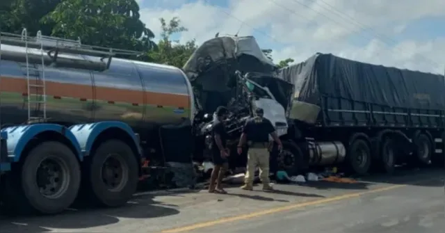Imagem ilustrativa da notícia Homem morre em colisão entre carretas em Ipixuna, no Nordeste do Pará.