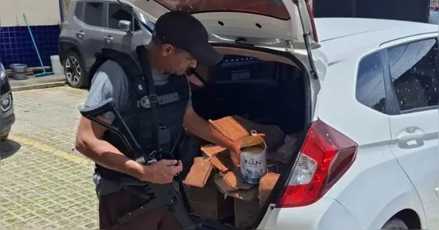 Imagem ilustrativa da notícia Homem é preso com 25 kg de maconha em latas de leite em Abaetetuba