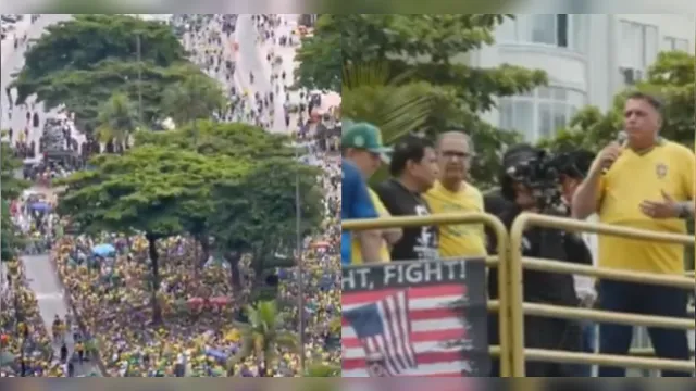 Imagem ilustrativa da notícia Manifestação por anistia de Bolsonaristas reúne 18,3 mil pessoas no Rio