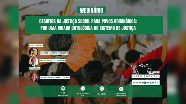 Imagem ilustrativa da notícia Webinário promove reflexão sobre acesso de indígenas à Justiça