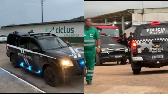 Imagem ilustrativa da notícia Vídeo: Trabalhadores são rendidos por grupo armado em Ananindeua