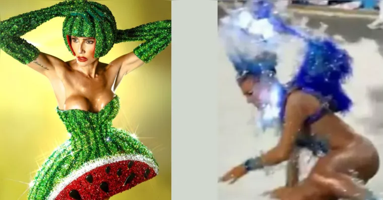 Imagem ilustrativa da notícia Tombo, mulher fruta e reconciliação: os bastidores dos famosos no Carnaval