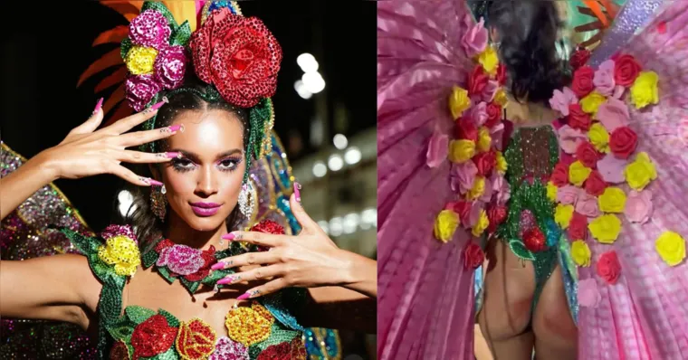 Imagem ilustrativa da notícia Vídeo: Alane Dias deixa a Sapucaí com bumbum sangrando