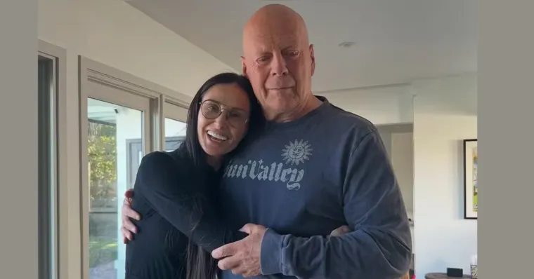 Imagem ilustrativa da notícia Bruce Willis completa 70 anos e recebe visita de Demi Moore