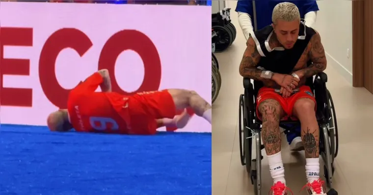 Imagem ilustrativa da notícia Vídeo: MC Daniel quebra costela durante partida de futebol
