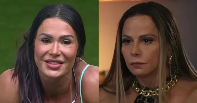Imagem ilustrativa da notícia Gracyanne surpreende e elogia Viviane Araújo: "maravilhosa"