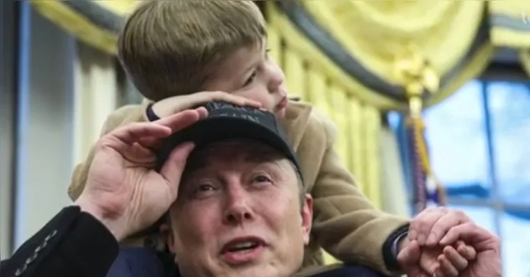 Imagem ilustrativa da notícia Filho de Elon Musk rouba a cena no gabinete de trump