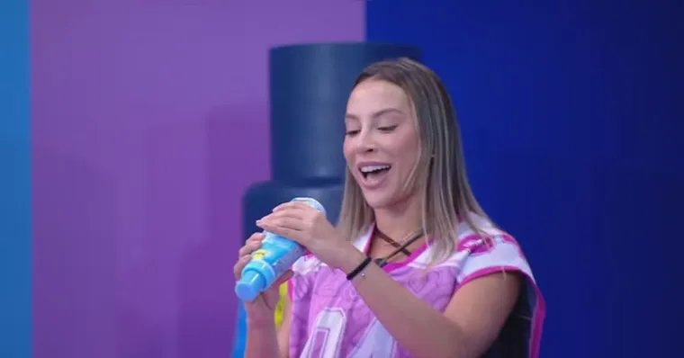Imagem ilustrativa da notícia Renata vence Prova do Anjo no BBB 25 e define o Monstro