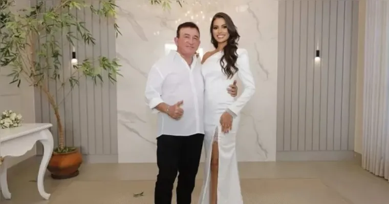 Imagem ilustrativa da notícia Amado Batista se casa com miss 51 anos mais nova no Mato Grosso