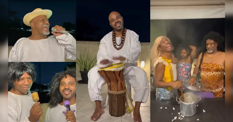 Imagem ilustrativa da notícia Trio grava clipe inusitado inspirado em samba-enredo da Grande Rio