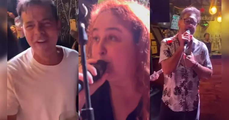 Imagem ilustrativa da notícia Lúcio Mauro Filho, Bruno Mazzeo e Débora Lahm curtem noite paraense