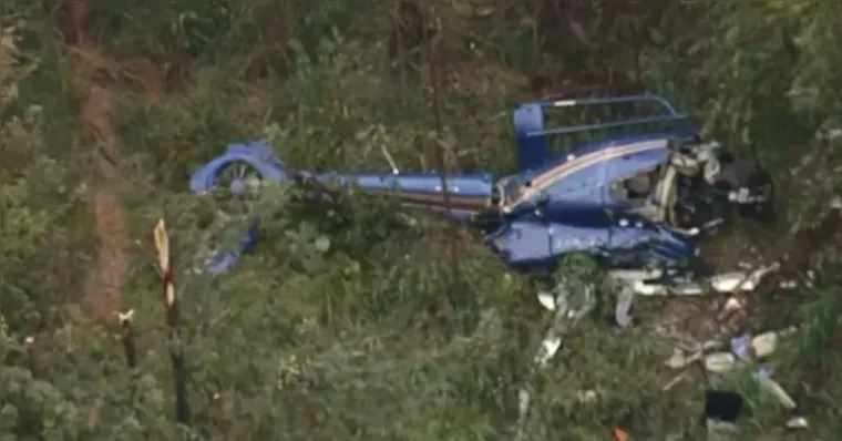 Imagem ilustrativa da notícia Casal morre em queda de helicóptero em SP