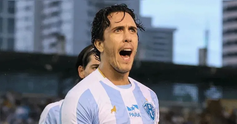Imagem ilustrativa da notícia Nicolas se torna o 3º maior artilheiro do Paysandu no século XXI