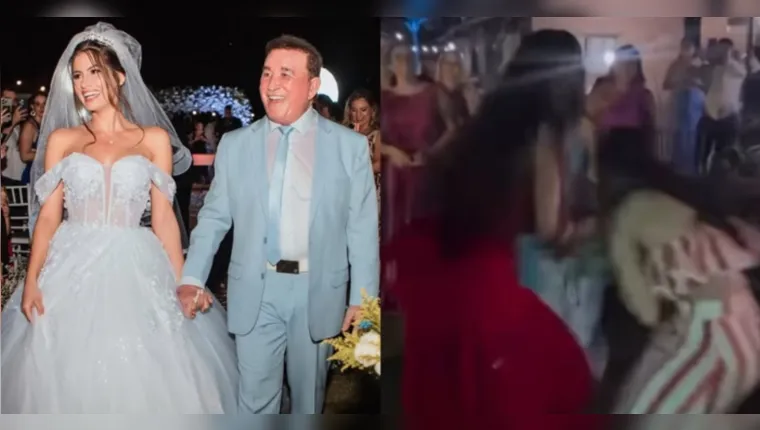 Imagem ilustrativa da notícia Vídeo: Mulheres fazem barraco em casamento de Amado Batista