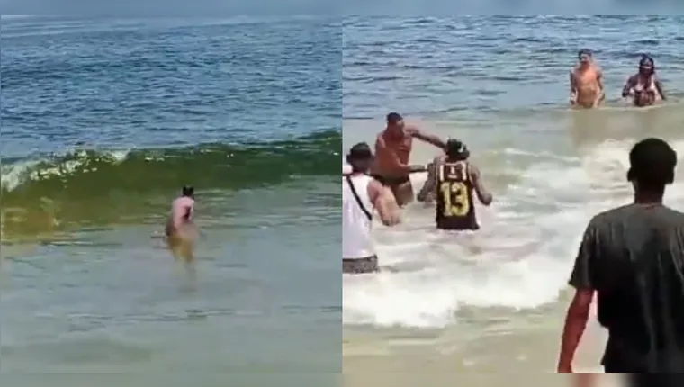 Imagem ilustrativa da notícia Vídeo: homem é pego se masturbando em praia no RJ