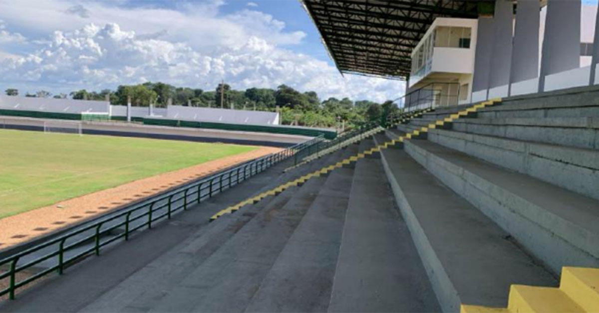 Estádio fo inaugurado no inicio do ano, mas já foi interditado pela Prefeitura de Marabá, o que gera desconforto para o Águia