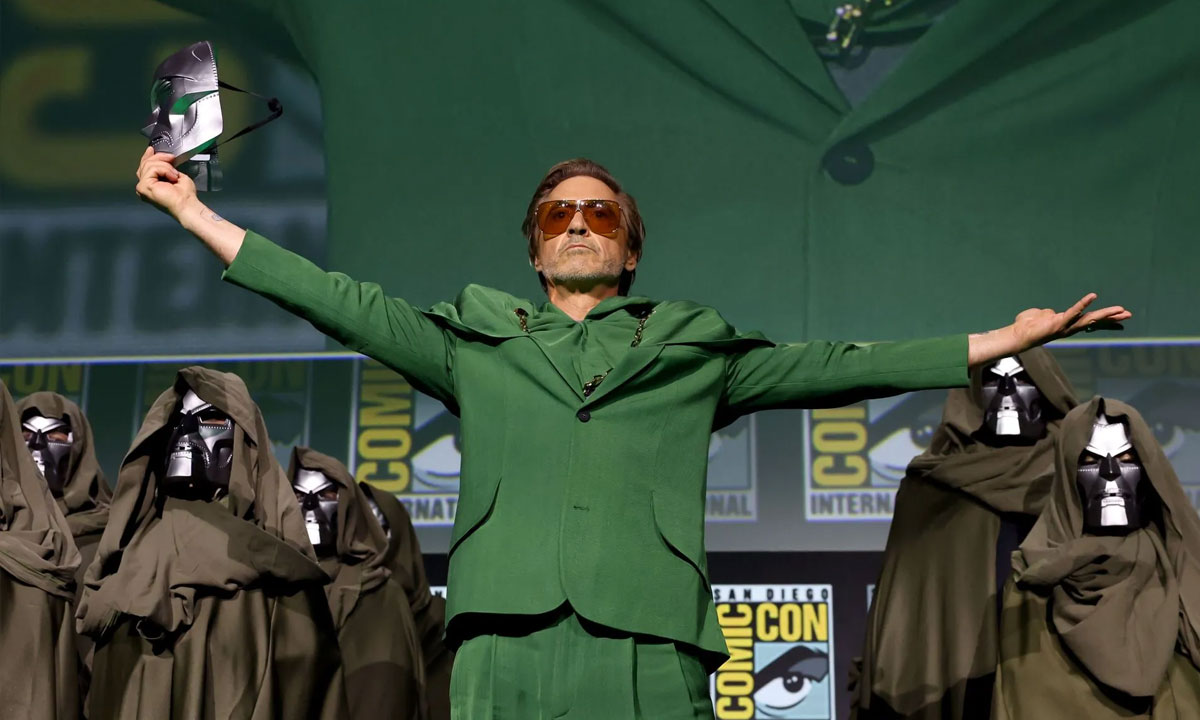 Robert Downey Jr. volta aos filmes da Marvel, dessa vez como o vilão Doutor Destino.