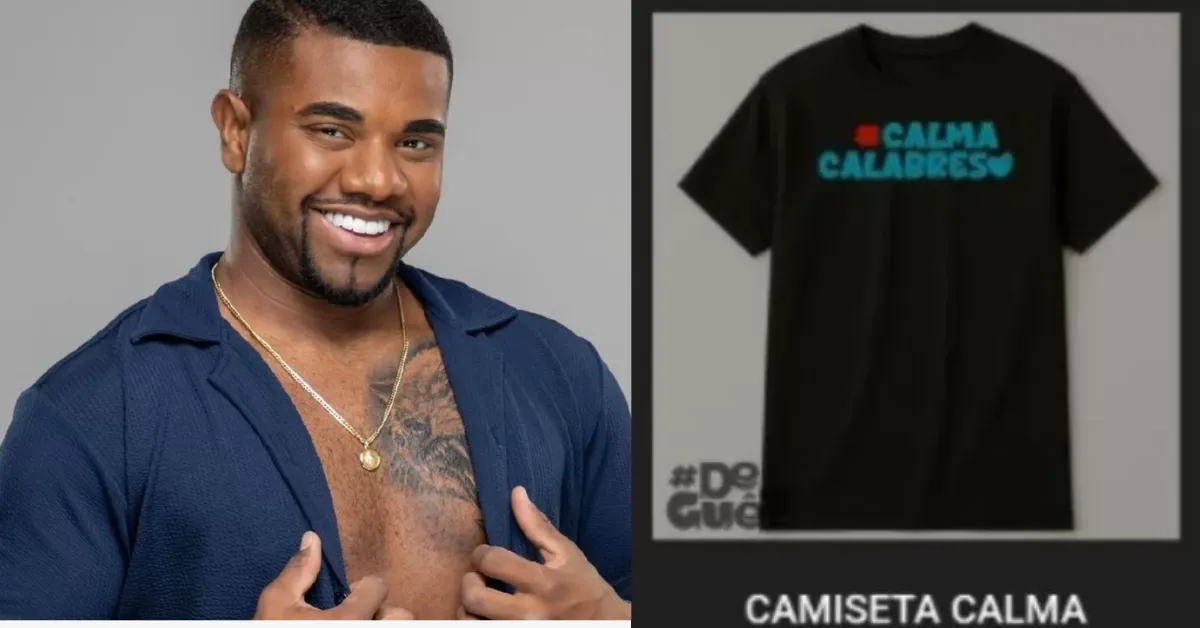 Davi Brito enfrenta polêmica com marca 'DeGuê?' e bordão 'Calabreso'