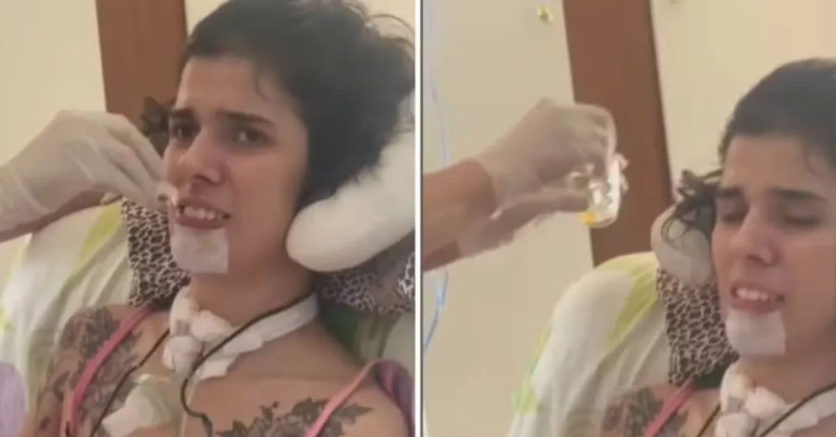 Thaís Medeiros ficou sem andar e sem falar após cheirar um frasco de pimenta em conserva.