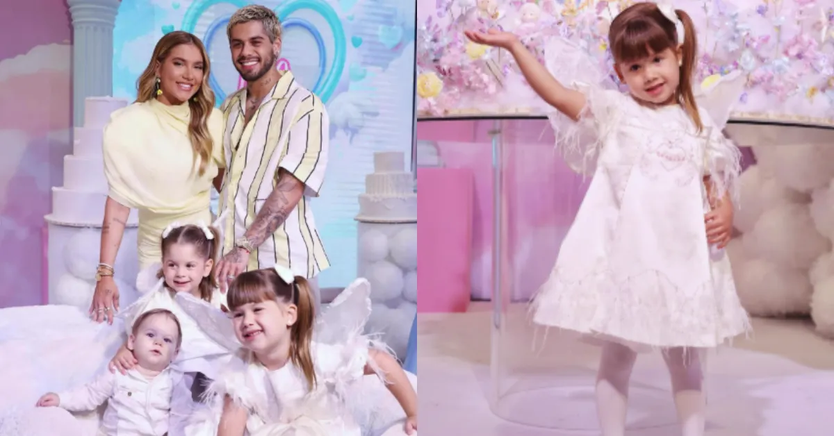Virginia Fonseca e Zé Felipe comemoram os 4 anos de Maria Alice em festa luxuosa; polêmica sobre cobrança a funcionários movimentou a web.