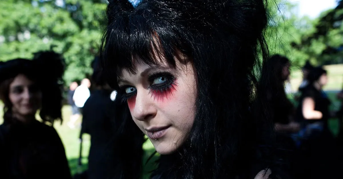 Wave Gotik festival em Leipzig, Alemanha.