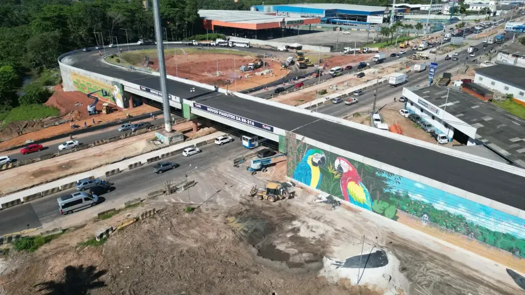 Novo viaduto na BR-316 será entregue nesta quarta-feira, melhorando a mobilidade urbana na Região Metropolitana de Belém.