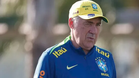 Técnico da Seleção Brasileira Carlo Ancelotti