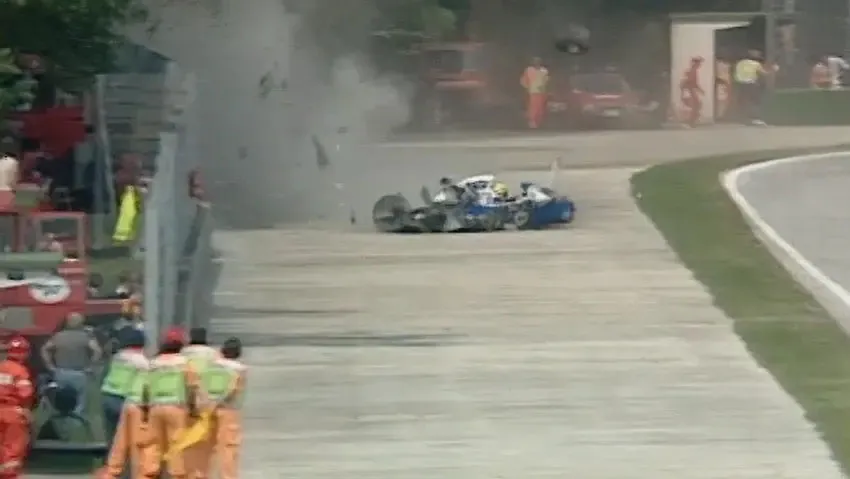 Batida de Senna no GP de Ímola, em 1994