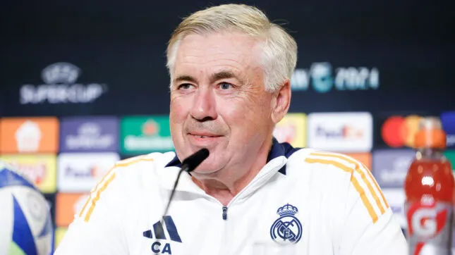 Carlo Ancelotti, técnico que está próximo de ser anunciado na Seleção Brasileira
