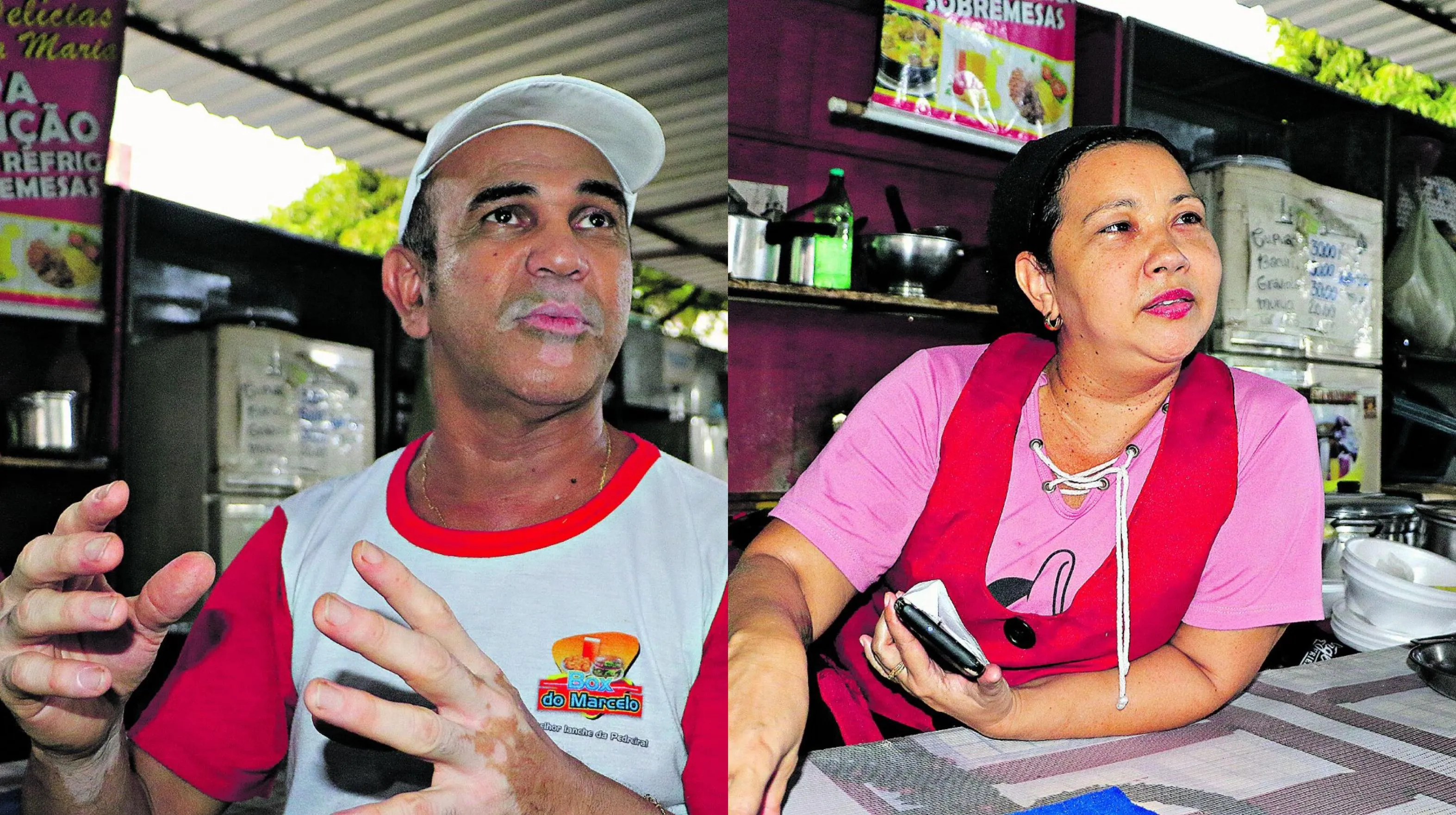 Marcelo Cabral, 52, e Maria Pantoja, 37, explicam como fazem para manter os gastos sob controle.